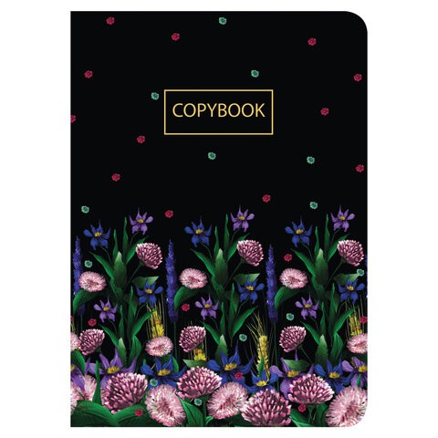 Тетрадь В5 Brauberg SoftTouch Floret 60 листов, в точку 403828 цена за 4 шт , 